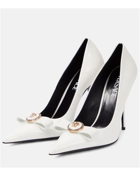 gianni versace womens shoes vh b 434|Versace gianni bow pumps.